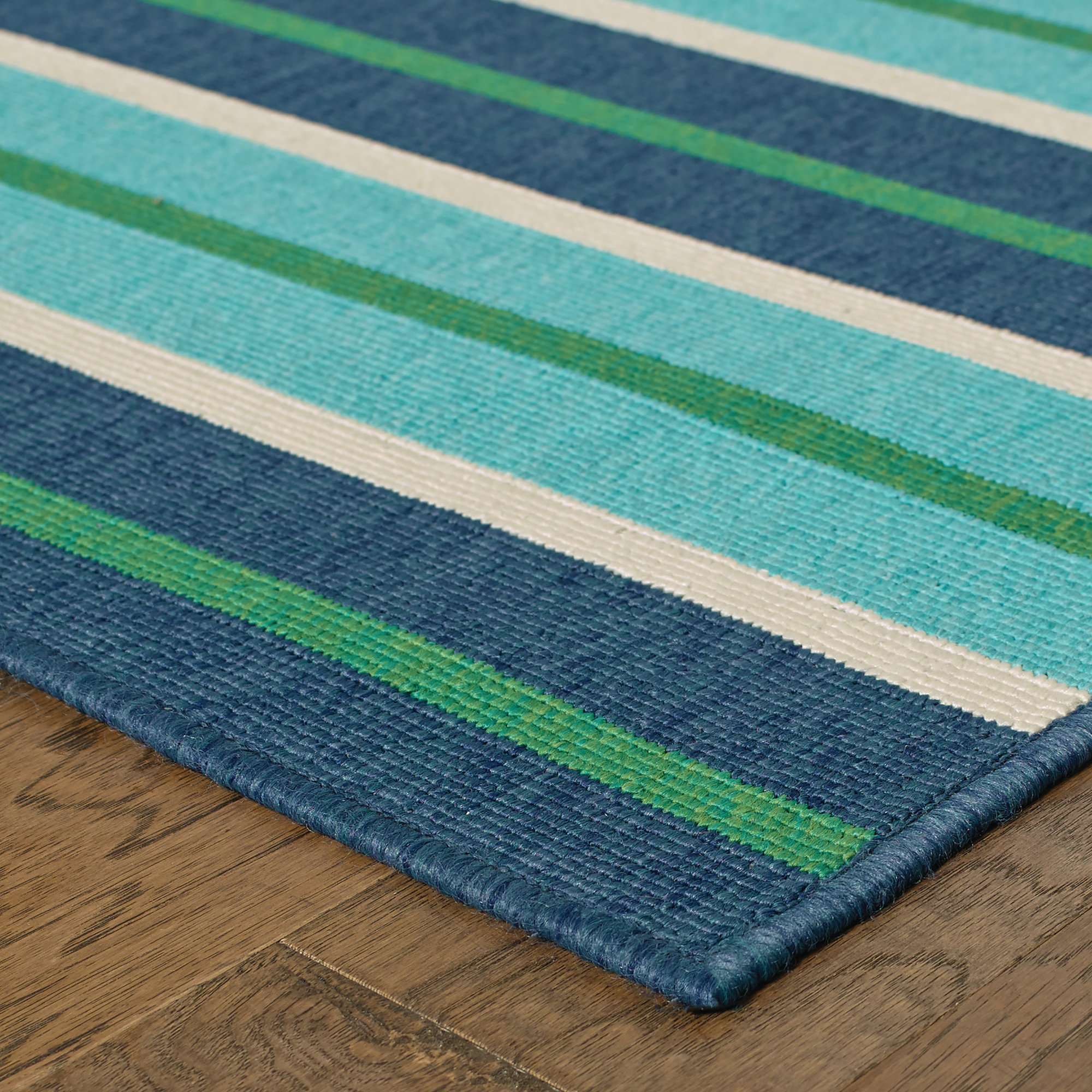 Threadbind Cortlandt Blue/Green Indoor/Outdoor Area Rug & Reviews